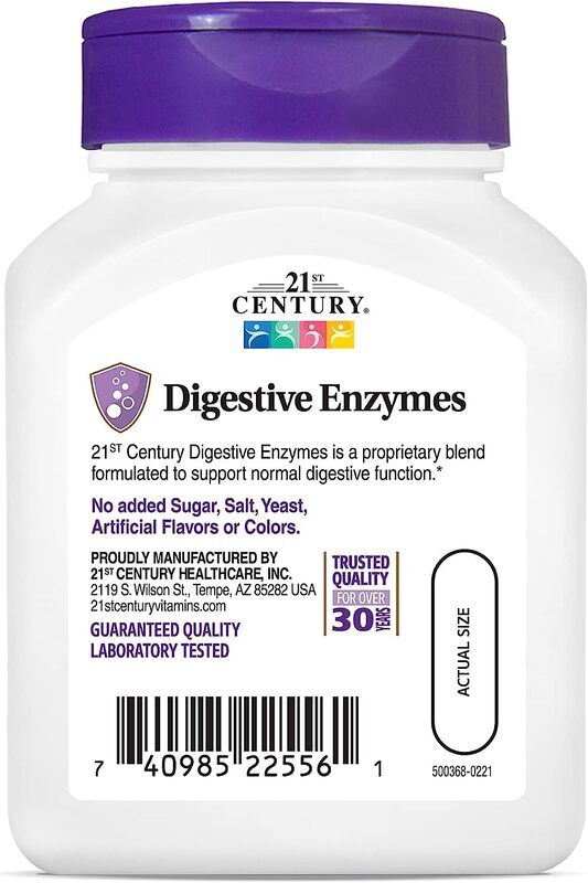 21St Century Digestive Enzyme Capsules, 60 Capsules