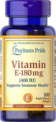 Puritan's Pride E 400 IU Vitamin, 180mg, 100 Serving
