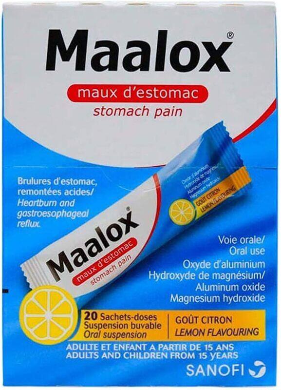 

Maalox Stomach Pain Liquid, 20 Sachets