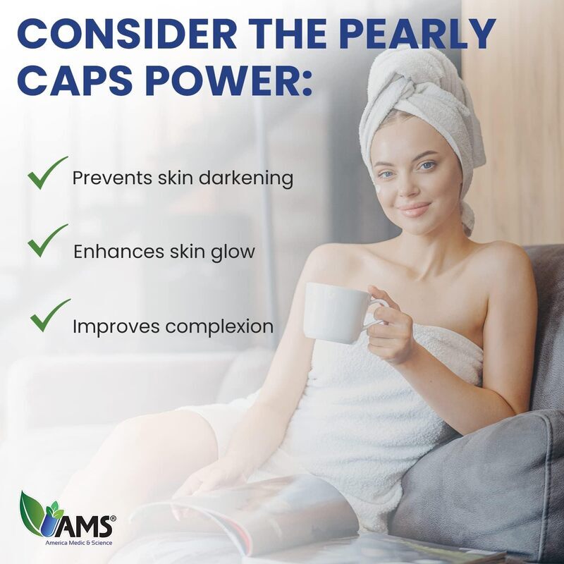 Ams Pearly Skin Whitening Capsule, 60 Capsules