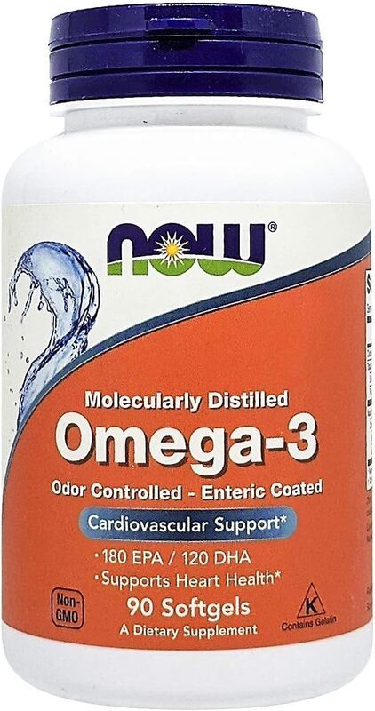 Now Omega-3 Cardiovascular Support Dietary Supplement, 90 Softgels
