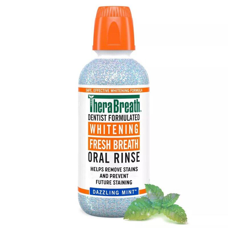 

Therabreath Whitening Oral Rinse Dazzling Mint 16Oz