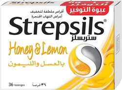 Strepsils Honey And Lemon, 36 Lozengers