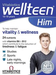 Vitabiotics Wellteen Vitality & Wellness Him, 30 Tablets