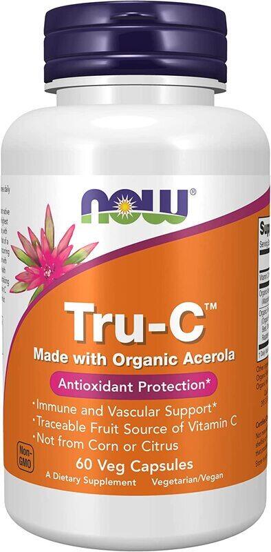 

Now Foods Tru-C With Organic Acerola Supplement, 60 Capsules