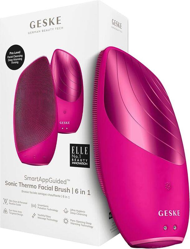

Geske Sonic Thermo Facial Brush 6 In 1 (Magenta )