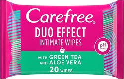 Carefree Wipes Green Tree+Aloe Vera 20S