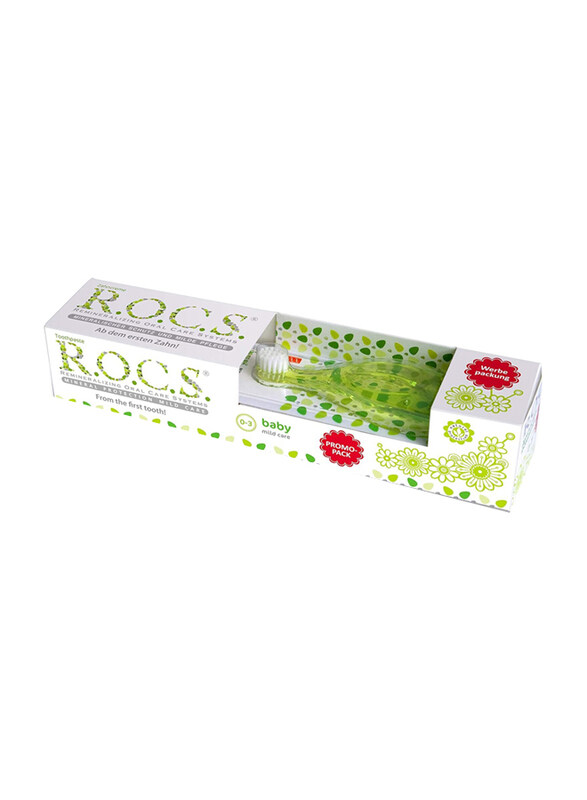 

R.O.C.S. Toothpaste with Chamomile + Toothbrush Promo Set for Baby