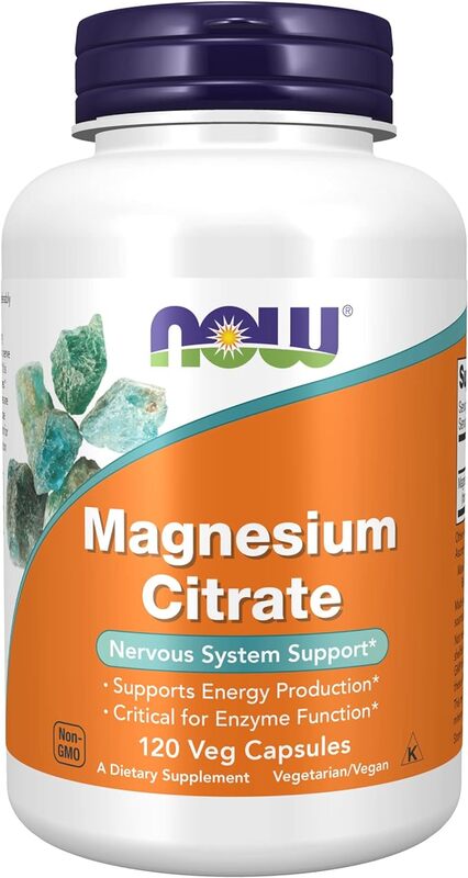 NOW MAGNESIUM CITRATE 400 MG CAPS 120S
