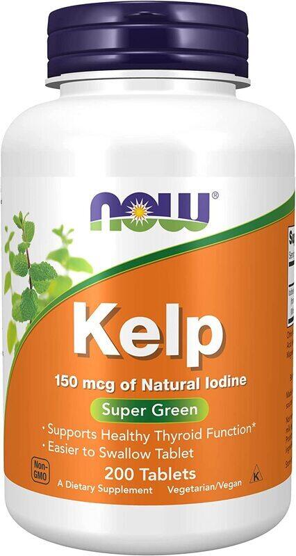 

Now Kelp Iodine Dietary Supplement, 150mcg, 200 Tablets