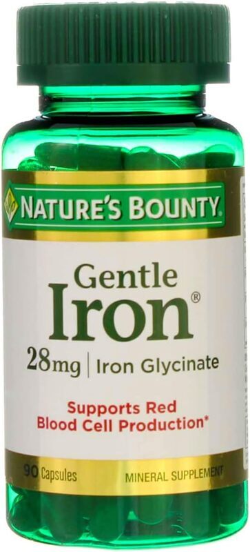 Nature's Bounty 90s Easy Iron Mineral Supplement, 90 Capsules