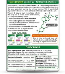 Vitabiotics Vitamin D Supplement, 2000Iu, 96 Tablets