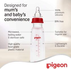 Pigeon Slim Neck Bottle With Cap, 240ml, Multicolour