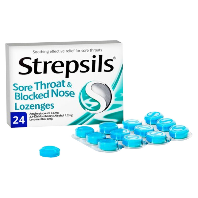 STREPSILS MENTHOL LOZ 24S