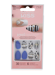Kiss KJF02 Jewel Fantasy High Fashion Glamour Nails, Multicolour