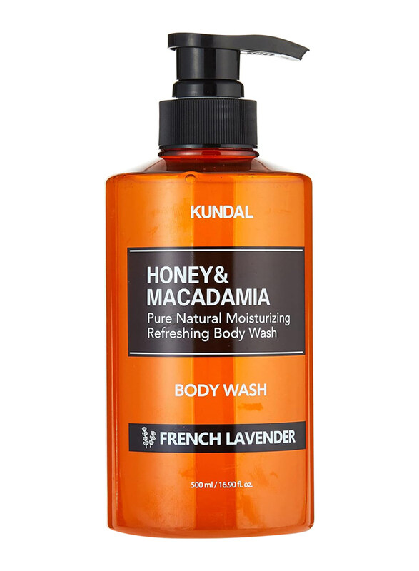 

Kundal Honey & Macadamia Pure Natural Moisturizing Refreshing French Lavender Body Wash, 500ml