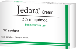 JEDARA 5% CREAM 250MG SACHETS 12S