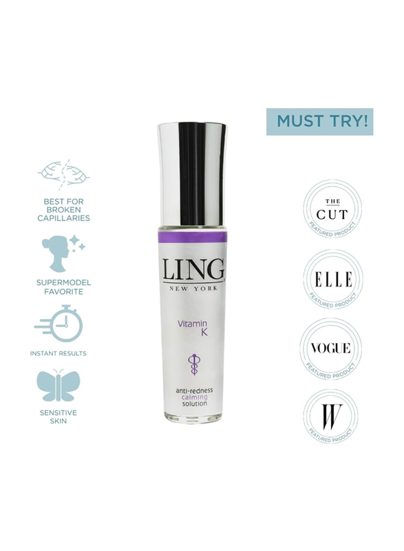 Ling Skincare Vitamin K Serum Anti-Redness Calming Solution, 30ml