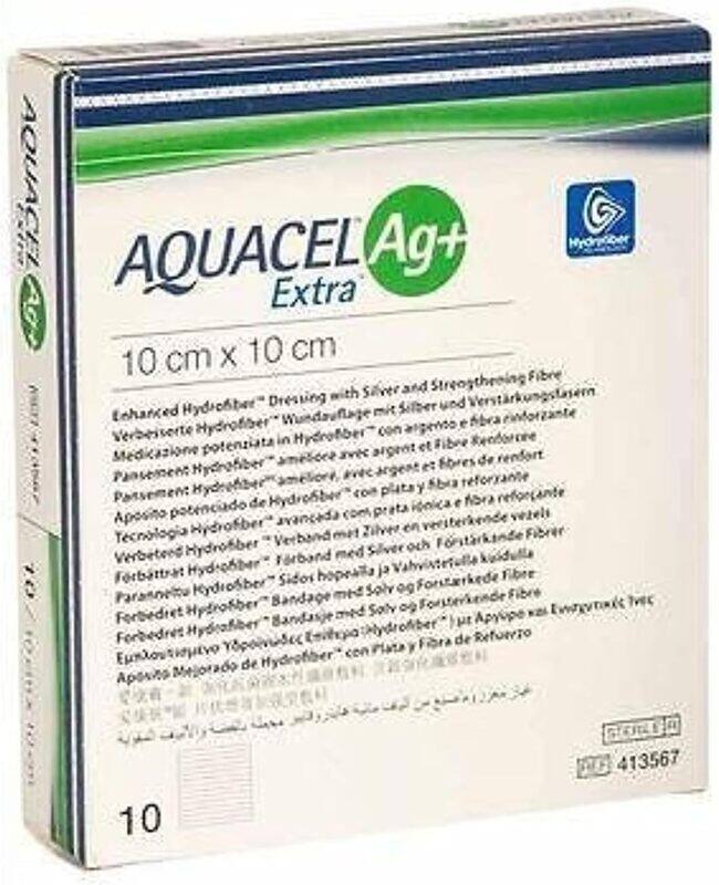 

Aquacel AG+ Extra Hydrofiber Antimicrobial Wound Dressing, 10 Pieces