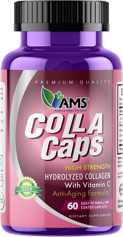 AMS Coll-A-Caps Hydrolysed Collagen Tablets, 60 Tablets