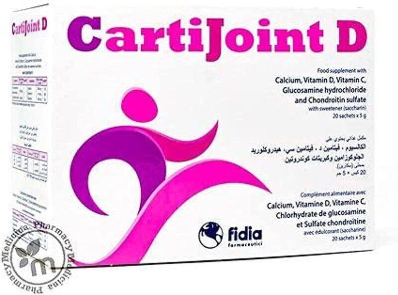 

Cartijoint D Calcium With Vitamin D & C Supplement, 20 Sachets