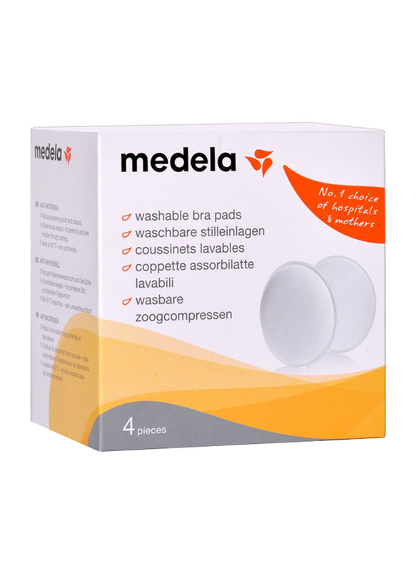 

Medela Washable Bra 4 Pads, Small, White