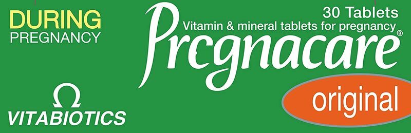 Vitabiotics Pregnacare Original Vitamins & Minerals During Pregnancy, 30 Tablets