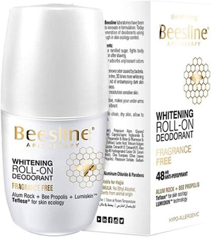

Beesline Fragrance Free Whitening Roll-On Deodorant, 50ml