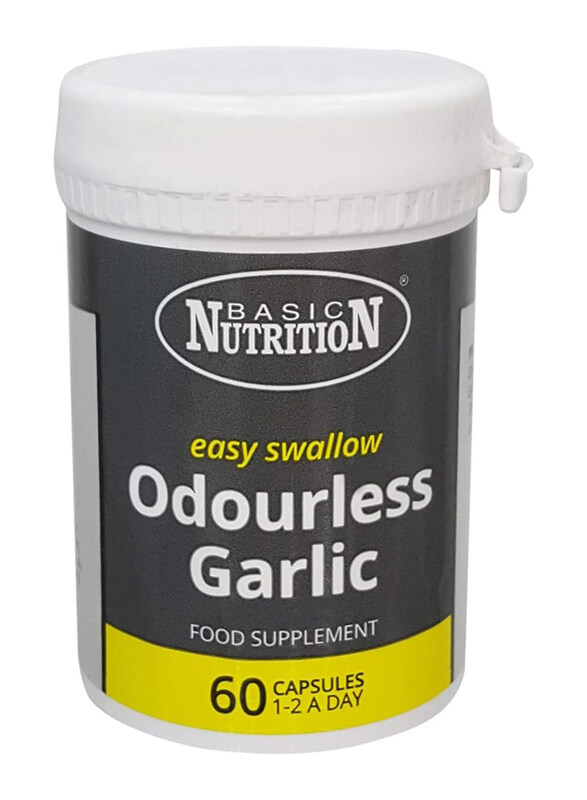 

Basic Nutrition Garlic Odourless Capsule, 200mg, 60 Capsules