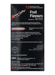 Kamasutra Fruit Flavours Condoms, 12 Pieces