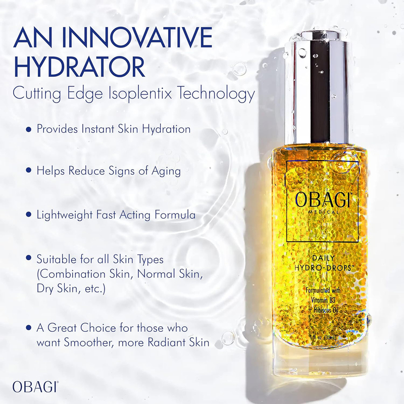 Obagi Daily Hydro-Drops Hydrating Facial Serum for Dry Skin, 1oz