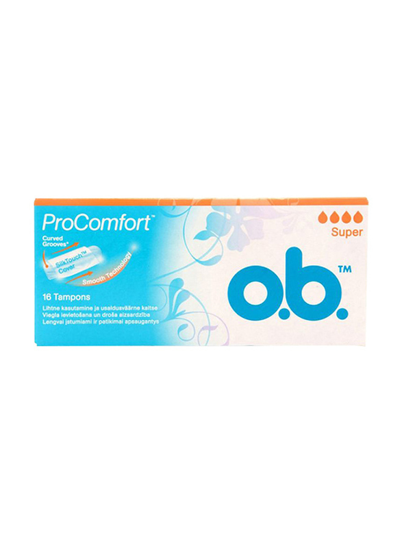 Johnson & Johnson O.B. ProComfort Tampons, 16 Strips