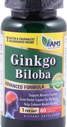 AMS Ginkgo Biloba Softgels, 60mg, 60 Softgels