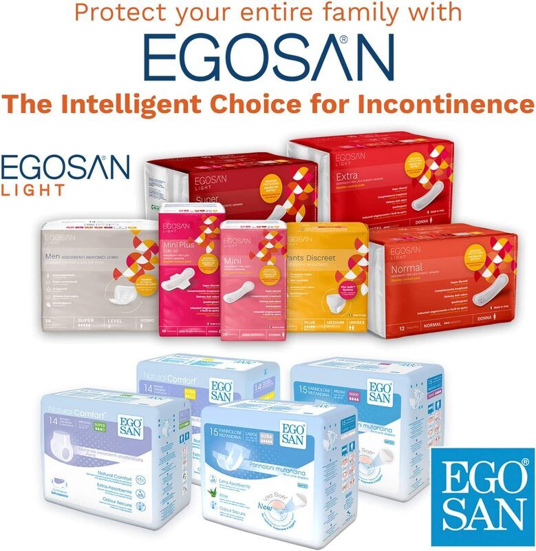 Egosan Super Incontinence Adult Pull Up Underwear Adult Diapers With Stretchable Waistband, Medium, 14 Pieces