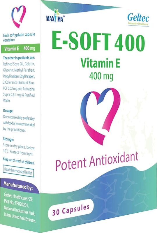 Maxima E Soft 400 Vitamin E Poten Antioxidant, 400mg, 30 Capsules