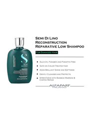 Alfaparf Paraben & Paraffin Free Milano Semi Di Lino Reconstruction Reparative Shampoo for Damaged Hair, 250ml