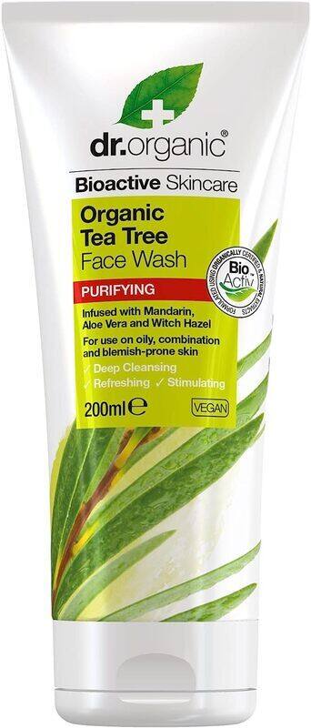 

Dr. Organic Tea Tree Face Wash, 200ml