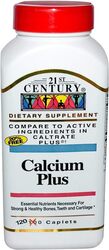 21St Century Calcium Plus Dietary Supplement, 120 Caplets
