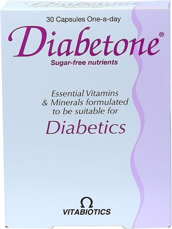 Vitabiotics Diabetone Sugar-Free Nutrients, 30 Capsules