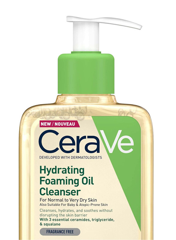 

CeraVe Hydrating Foaming Oil Cleanser for Normal to Very Dry Skin with Squalane, 236ml