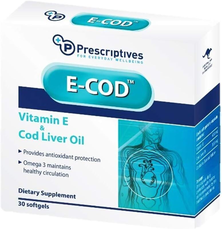 Prescriptives E-Cod Dietary Supplements, 30 Softgels