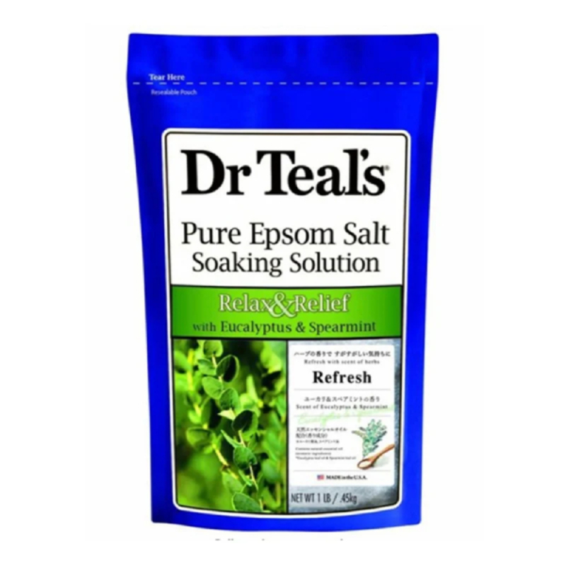 Dr Teals Epsom Bath Salt Eucalyptus&Spearmint 450G