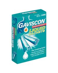 Gaviscon Advance Peppermint Liquid 10Ml Sachets 12S