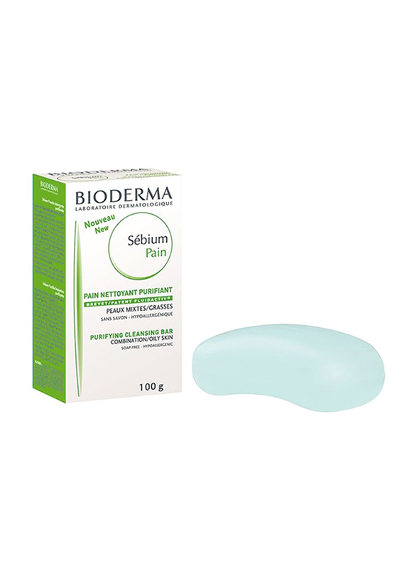 Bioderma Sebium Pain Purifying Cleanser Bar, 100gm