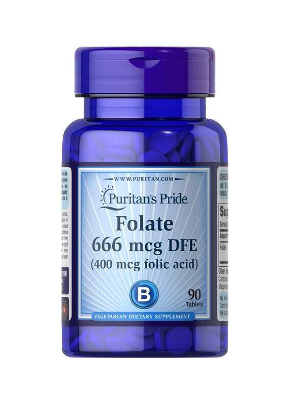

Puritans Pride Folic Acid ( Folate ) 400 Mg Caps 90