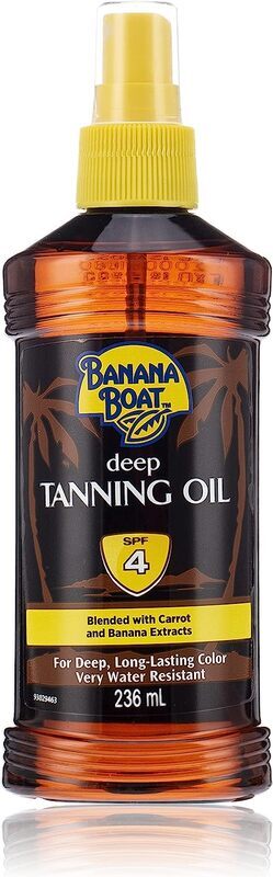 Banana Boat Deep Tanning Oil, SPF 4, 236ml