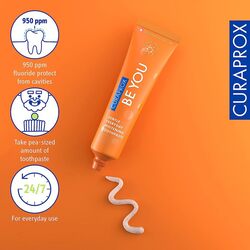 Curaprox Be You Peach + Apricot Toothpaste, 60ml, Orange