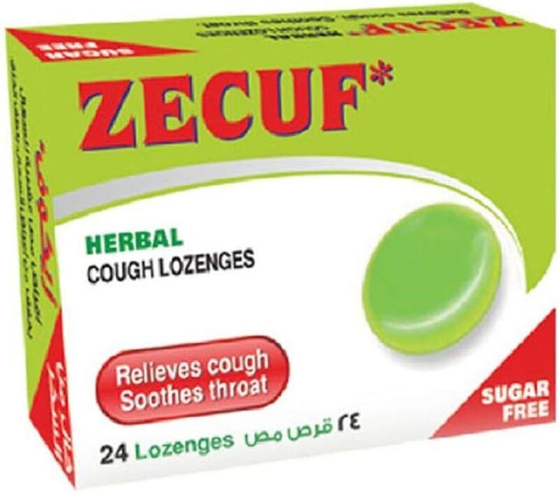 Zecuf Sugar Free Herbal Cough, 24 Lozenges