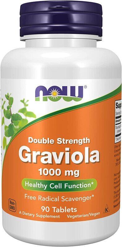 

Now Double Strength Graviola, 1000mg, 90 Tablets