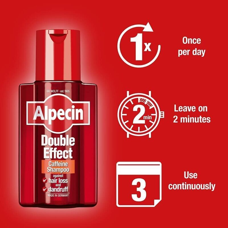 Alpecin Double Effect Caffeine Shampoo, 200ml